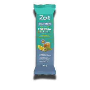 ZOI Önuralom Mogyoróvajas energiaszelet Matcha zöldteával és Pisztácia darabokkal és Citrom ízesítéssel